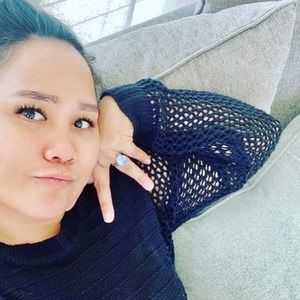 Synthetic white Sapphire ring Silver Size6 Skyblue